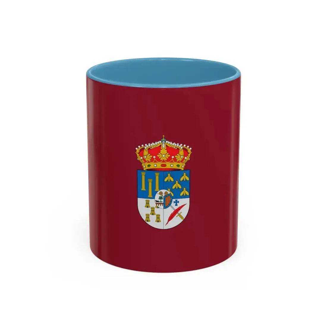 Flag of Salamanca Spain - Accent Coffee Mug 11oz Light Blue - Go Mug Yourself