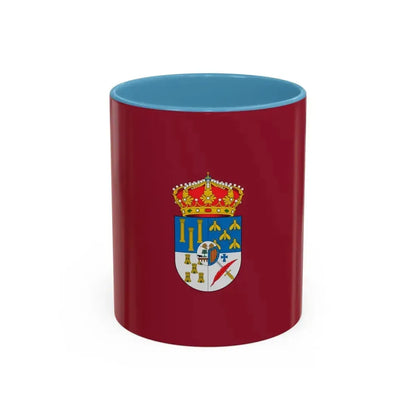 Flag of Salamanca Spain - Accent Coffee Mug 11oz Light Blue - Go Mug Yourself