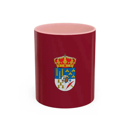Flag of Salamanca Spain - Accent Coffee Mug 11oz Pink - Go Mug Yourself