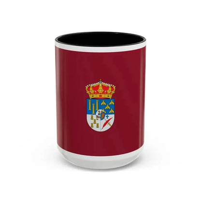 Flag of Salamanca Spain - Accent Coffee Mug 15oz Black - Go Mug Yourself