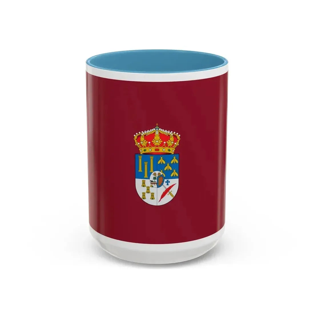 Flag of Salamanca Spain - Accent Coffee Mug 15oz Light Blue - Go Mug Yourself