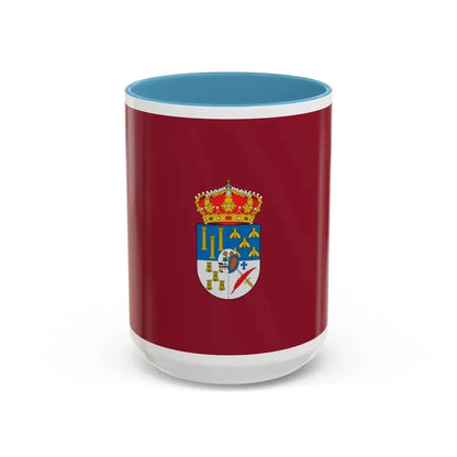 Flag of Salamanca Spain - Accent Coffee Mug 15oz Light Blue - Go Mug Yourself