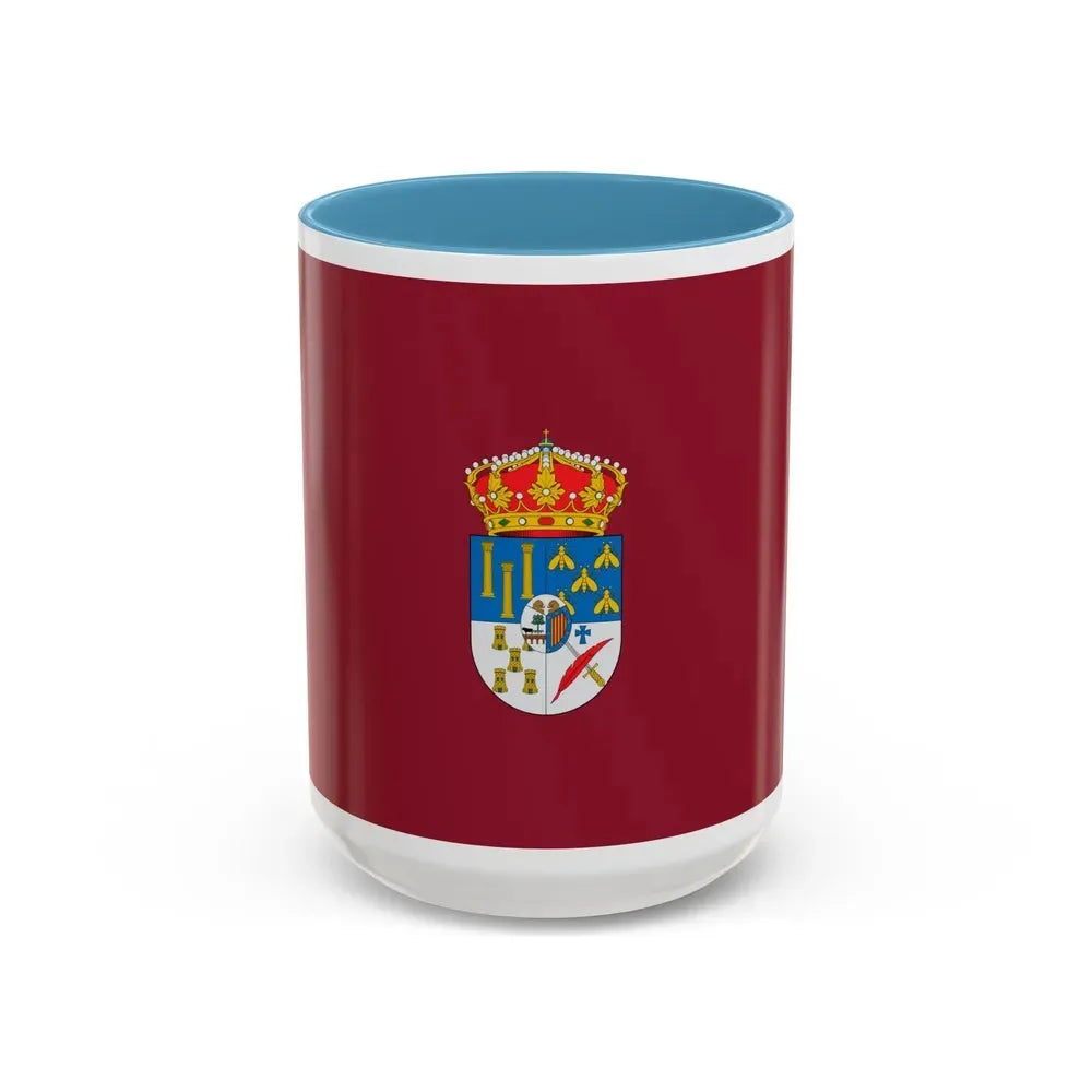Flag of Salamanca Spain - Accent Coffee Mug 15oz Light Blue - Go Mug Yourself