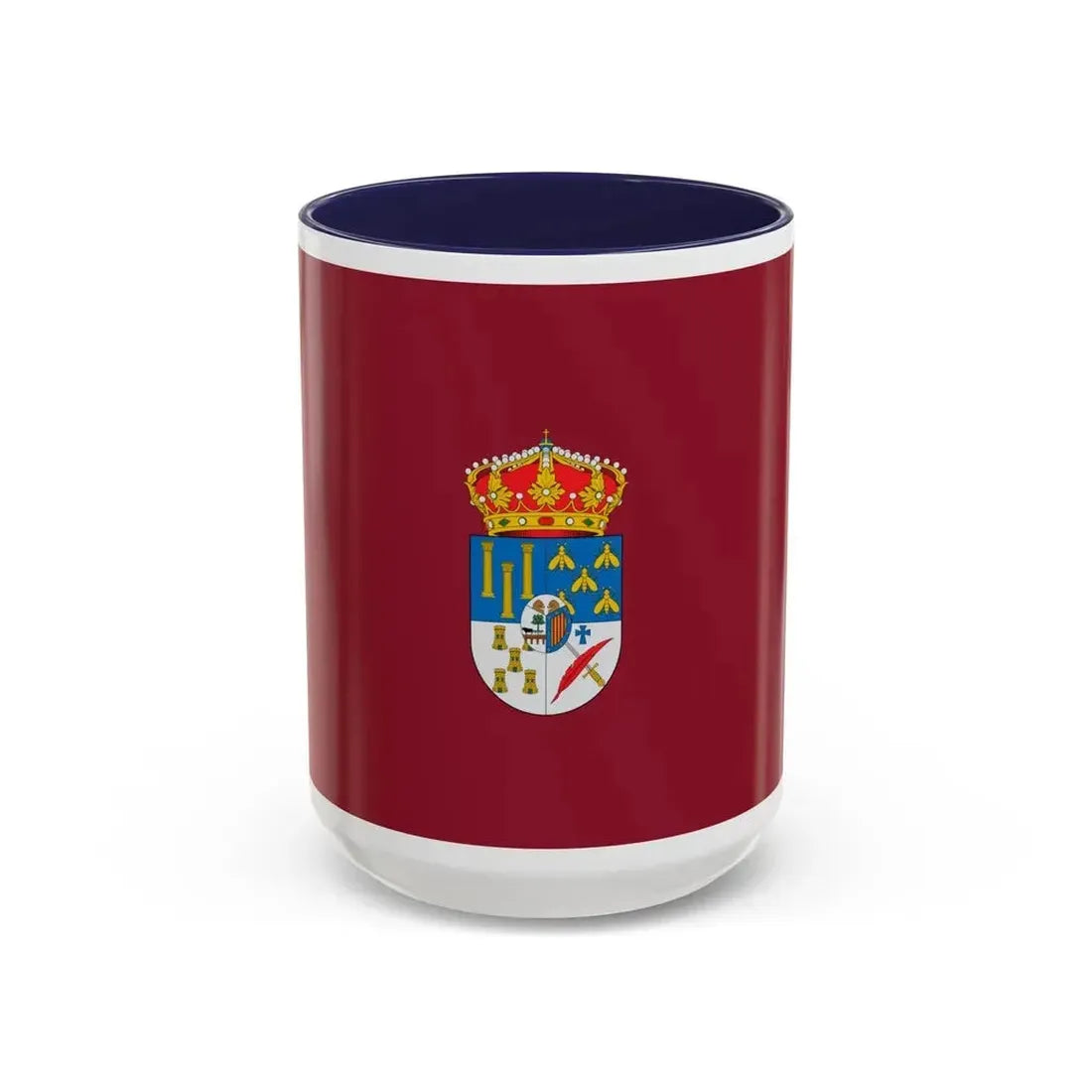 Flag of Salamanca Spain - Accent Coffee Mug 15oz Navy - Go Mug Yourself