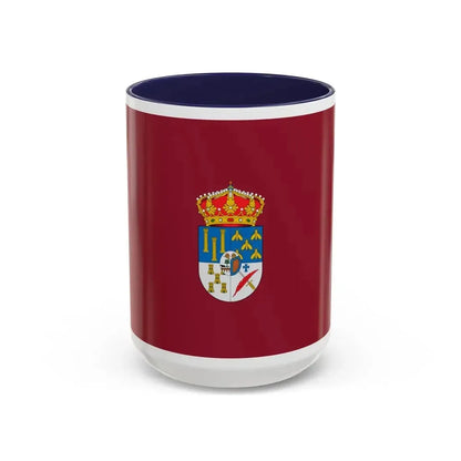 Flag of Salamanca Spain - Accent Coffee Mug 15oz Navy - Go Mug Yourself