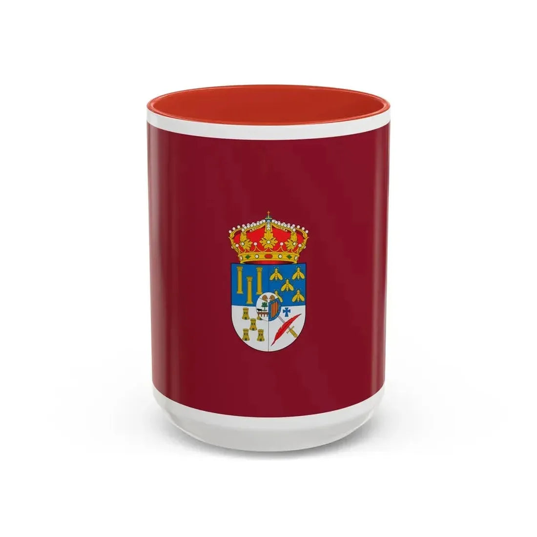 Flag of Salamanca Spain - Accent Coffee Mug 15oz Red - Go Mug Yourself