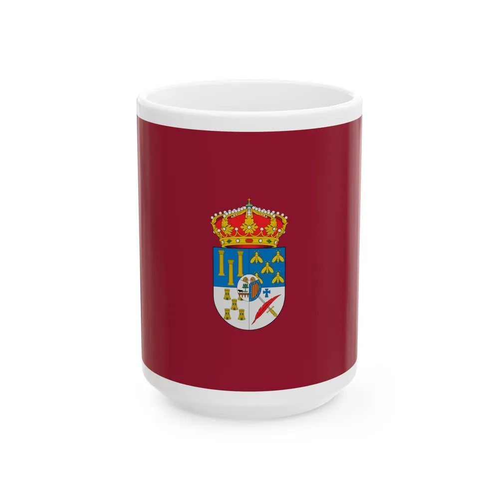 Flag of Salamanca Spain - White Coffee Mug-15oz-Go Mug Yourself