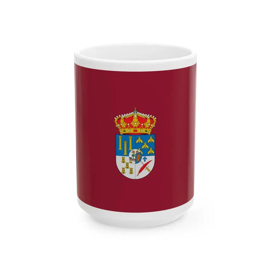 Flag of Salamanca Spain - White Coffee Mug 15oz - Go Mug Yourself