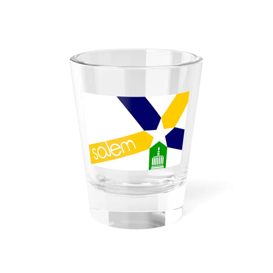 Flag of Salem Oregon 1972-2022 (United States) Shot Glass 1.5oz 1.5oz - Go Mug Yourself