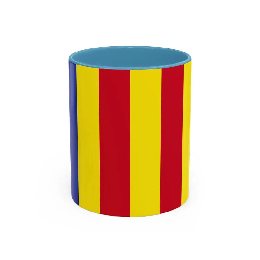 Flag of Salerno Italy - Accent Coffee Mug 11oz Light Blue - Go Mug Yourself