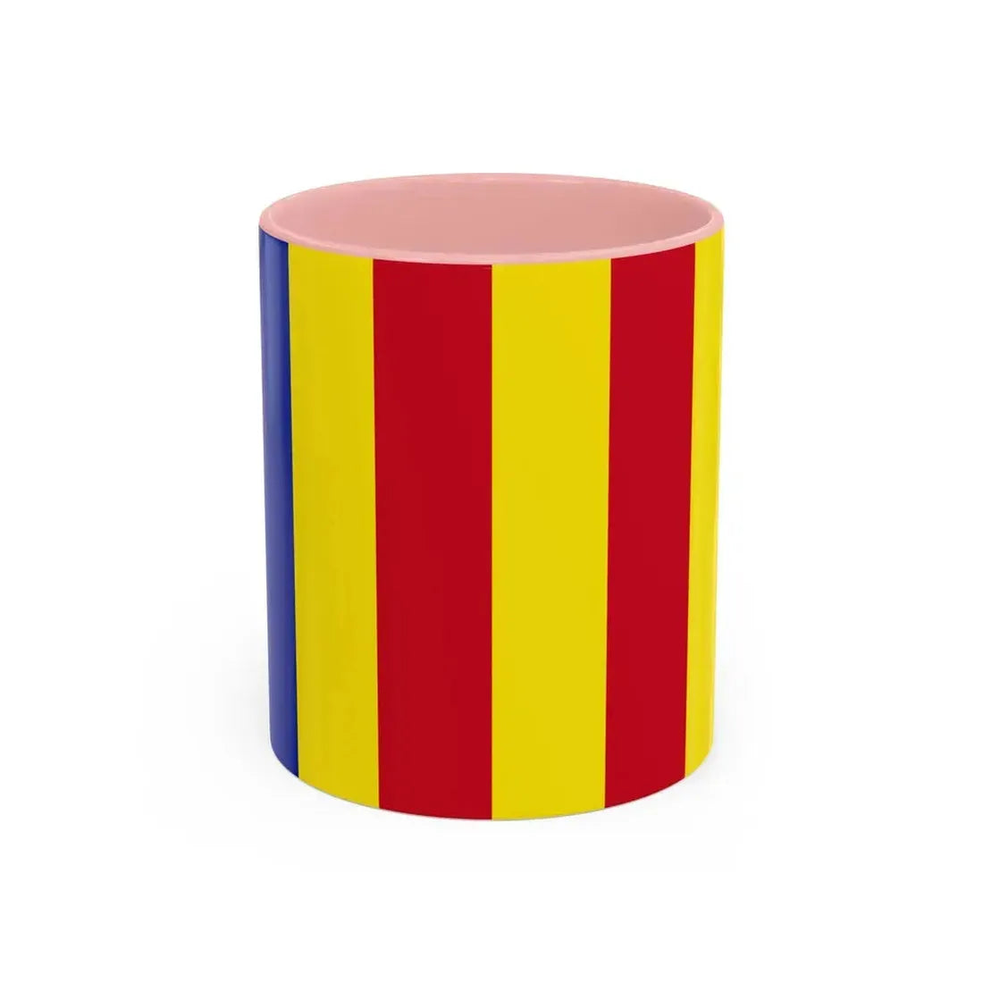 Flag of Salerno Italy - Accent Coffee Mug 11oz Pink - Go Mug Yourself