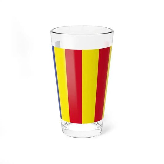 Flag of Salerno Italy - Pint Glass 16oz 16oz - Go Mug Yourself