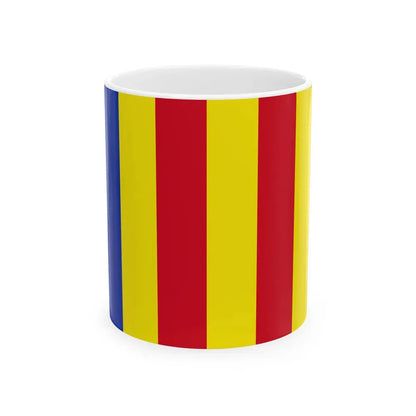 Flag of Salerno Italy - White Coffee Mug 11oz - Go Mug Yourself