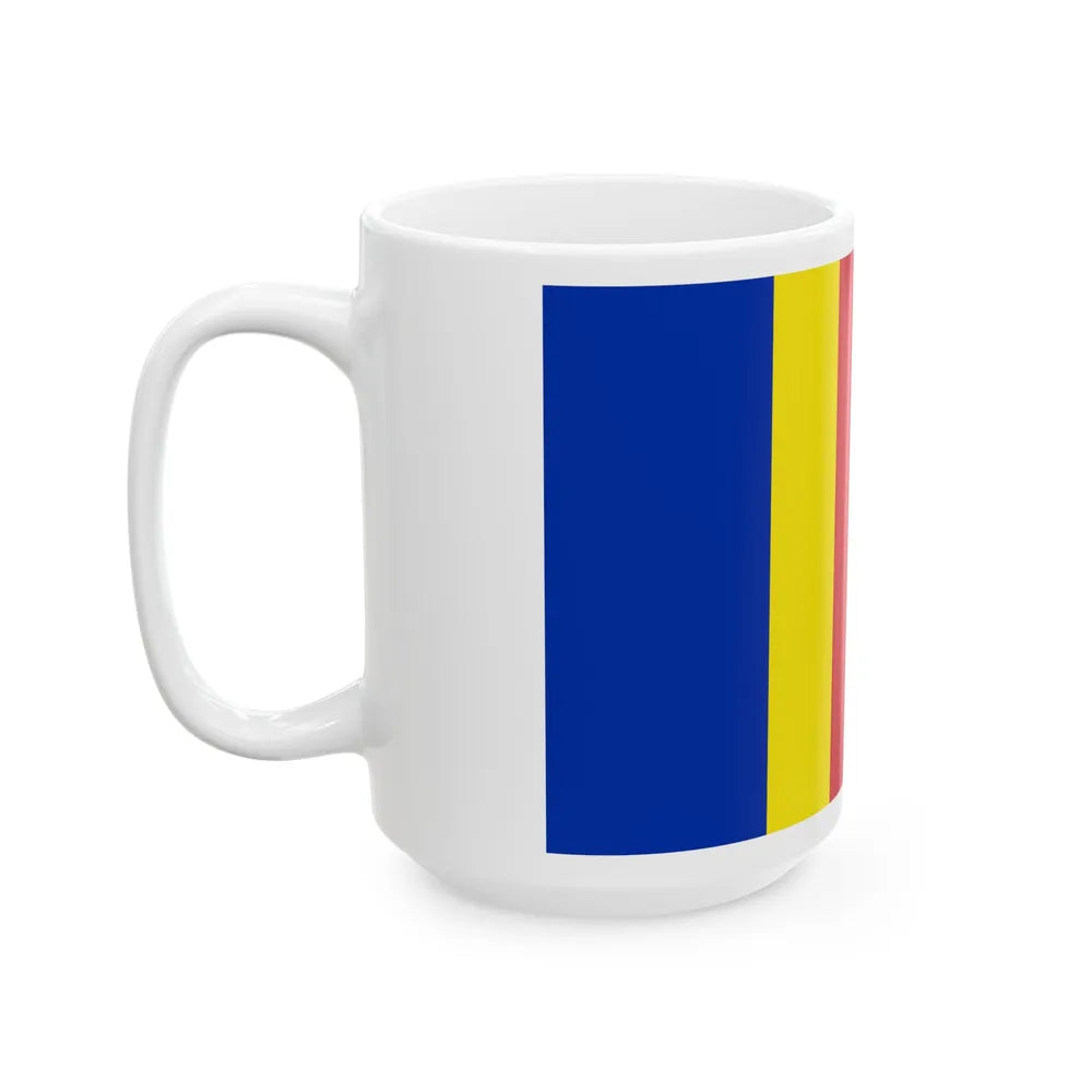 Flag of Salerno Italy - White Coffee Mug-Go Mug Yourself