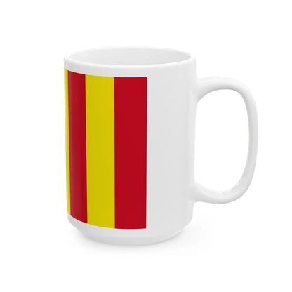 Flag of Salerno Italy - White Coffee Mug-Go Mug Yourself