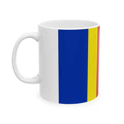 Flag of Salerno Italy - White Coffee Mug-Go Mug Yourself