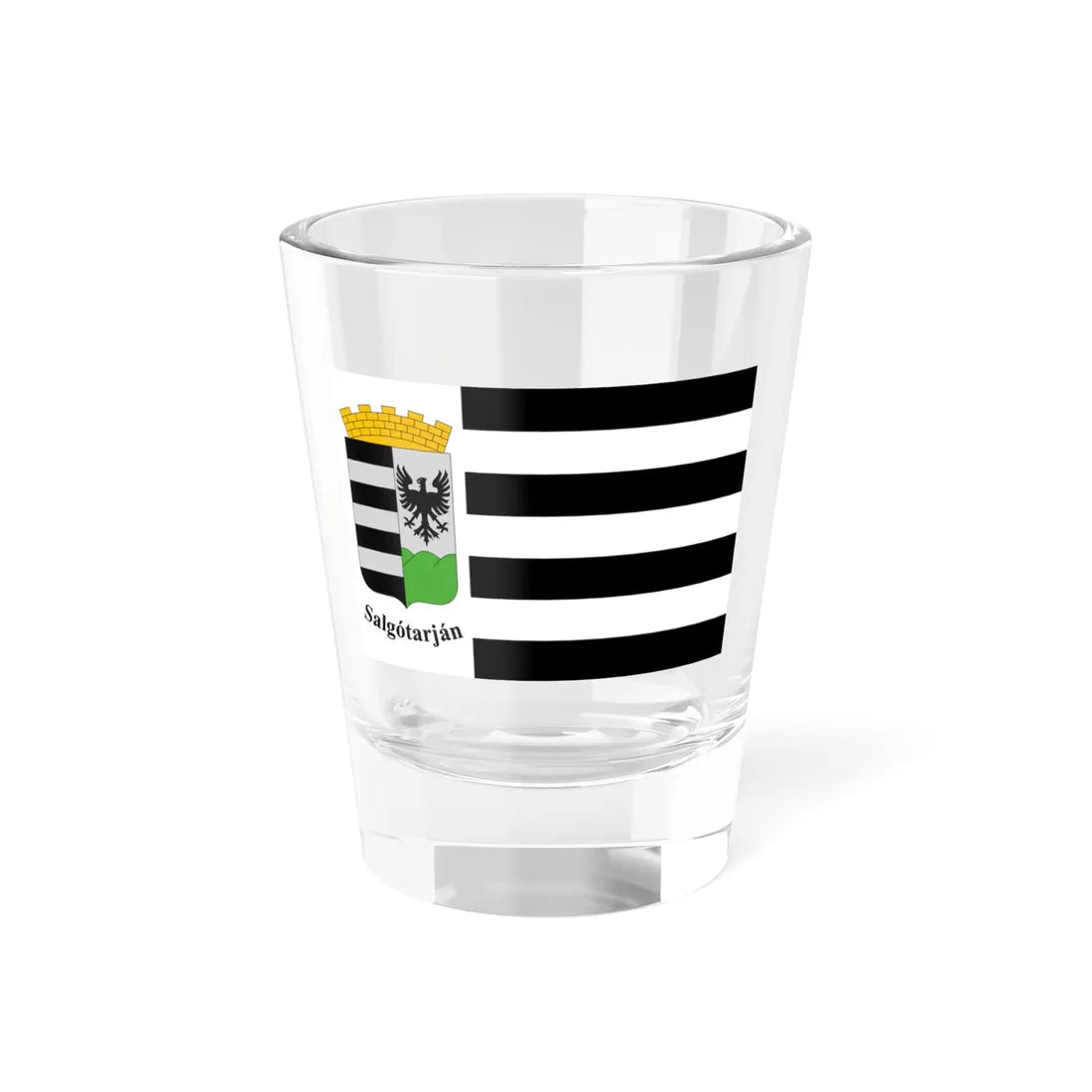 Flag of Salgotarjan (Hungary) Shot Glass 1.5oz 1.5oz - Go Mug Yourself