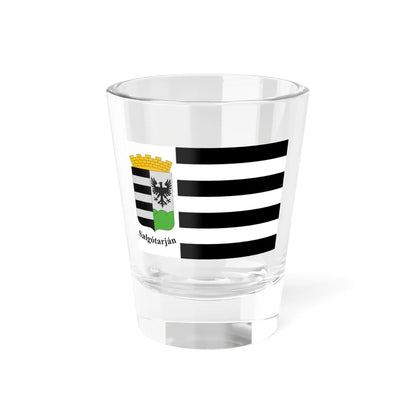 Flag of Salgotarjan (Hungary) Shot Glass 1.5oz 1.5oz - Go Mug Yourself