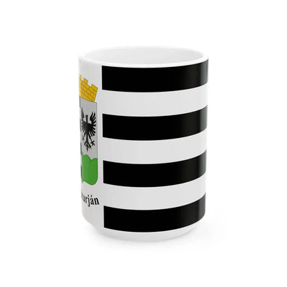 Flag of Salgotarjan (Hungary) White Coffee Mug 15oz - Go Mug Yourself