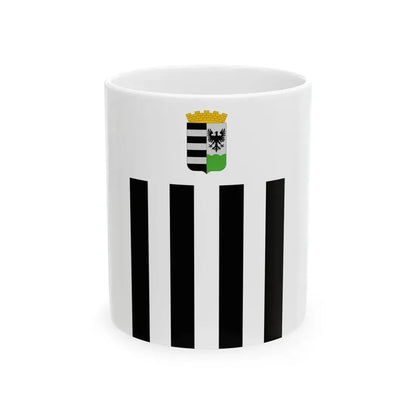 Flag of Salgotarjan vertical (Hungary) White Coffee Mug 11oz - Go Mug Yourself