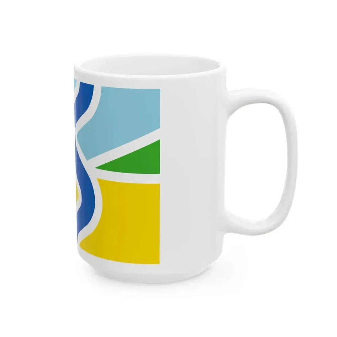 Flag of Salland Netherlands (Netherlands) White Coffee Mug - Go Mug Yourself