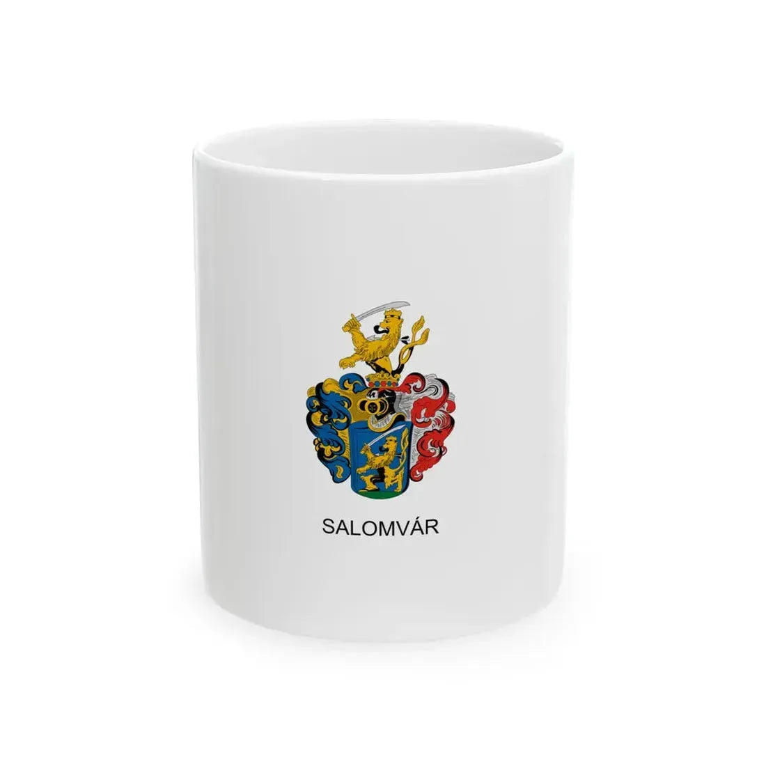 Flag of Salomvar (Hungary) White Coffee Mug 11oz - Go Mug Yourself