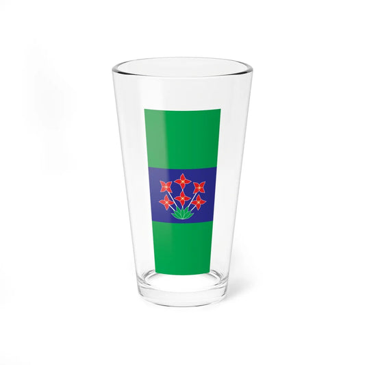 Flag of Salovci vertical (Slovenia) Pint Glass 16oz 16oz - Go Mug Yourself