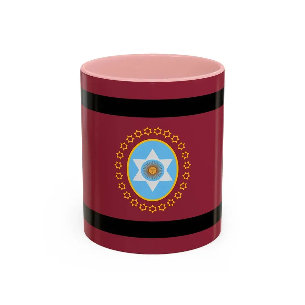 Flag of Salta Province Argentina - Accent Coffee Mug 11oz Pink - Go Mug Yourself