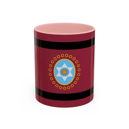 Flag of Salta Province Argentina - Accent Coffee Mug 11oz Pink - Go Mug Yourself