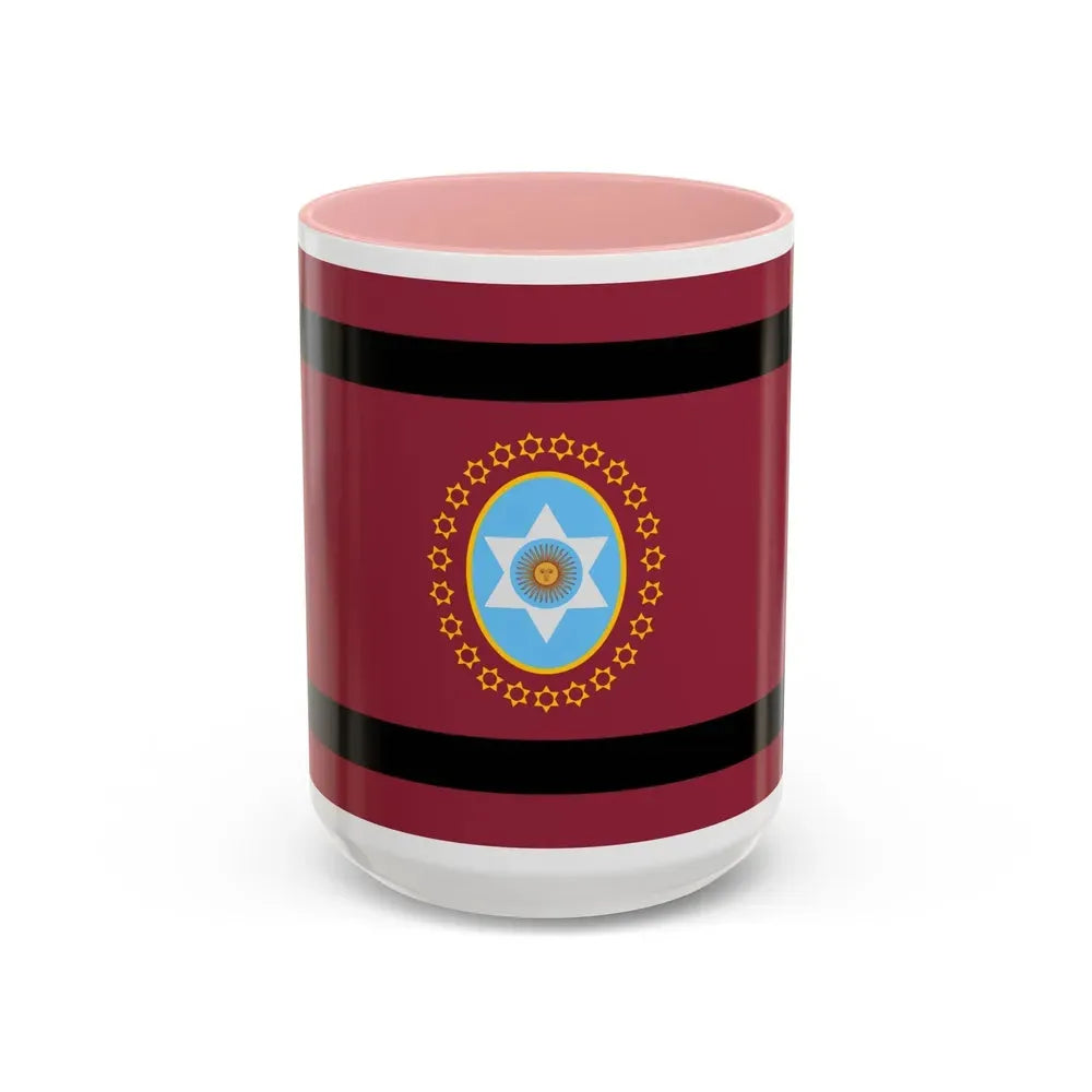 Flag of Salta Province Argentina - Accent Coffee Mug 15oz Pink - Go Mug Yourself
