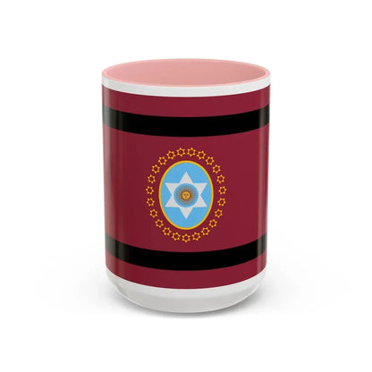 Flag of Salta Province Argentina - Accent Coffee Mug 15oz Pink - Go Mug Yourself