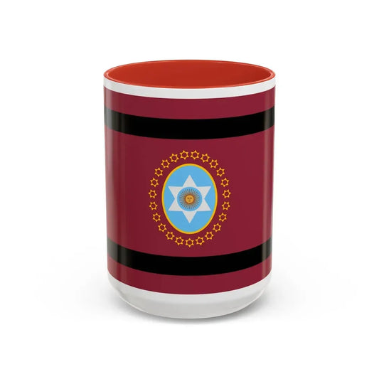 Flag of Salta Province Argentina - Accent Coffee Mug 15oz Red - Go Mug Yourself