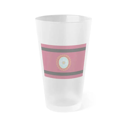 Flag of Salta Province Argentina - Frosted Pint Glass 16oz 16oz Frosted - Go Mug Yourself