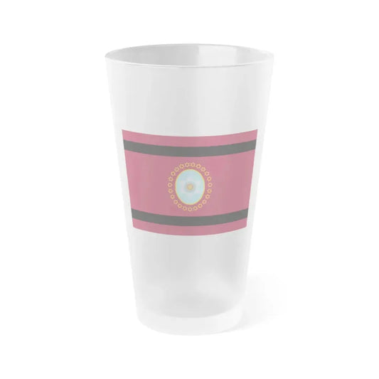 Flag of Salta Province Argentina - Frosted Pint Glass 16oz 16oz Frosted - Go Mug Yourself