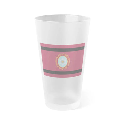 Flag of Salta Province Argentina - Frosted Pint Glass 16oz 16oz Frosted - Go Mug Yourself