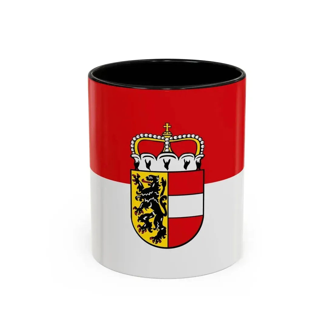 Flag of Salzburg Austria - Accent Coffee Mug 11oz Black - Go Mug Yourself