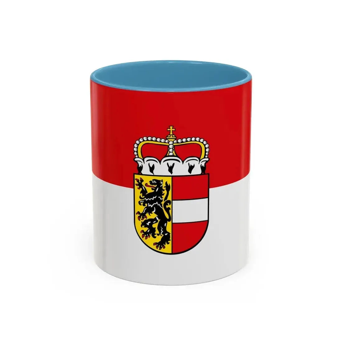 Flag of Salzburg Austria - Accent Coffee Mug 11oz Light Blue - Go Mug Yourself