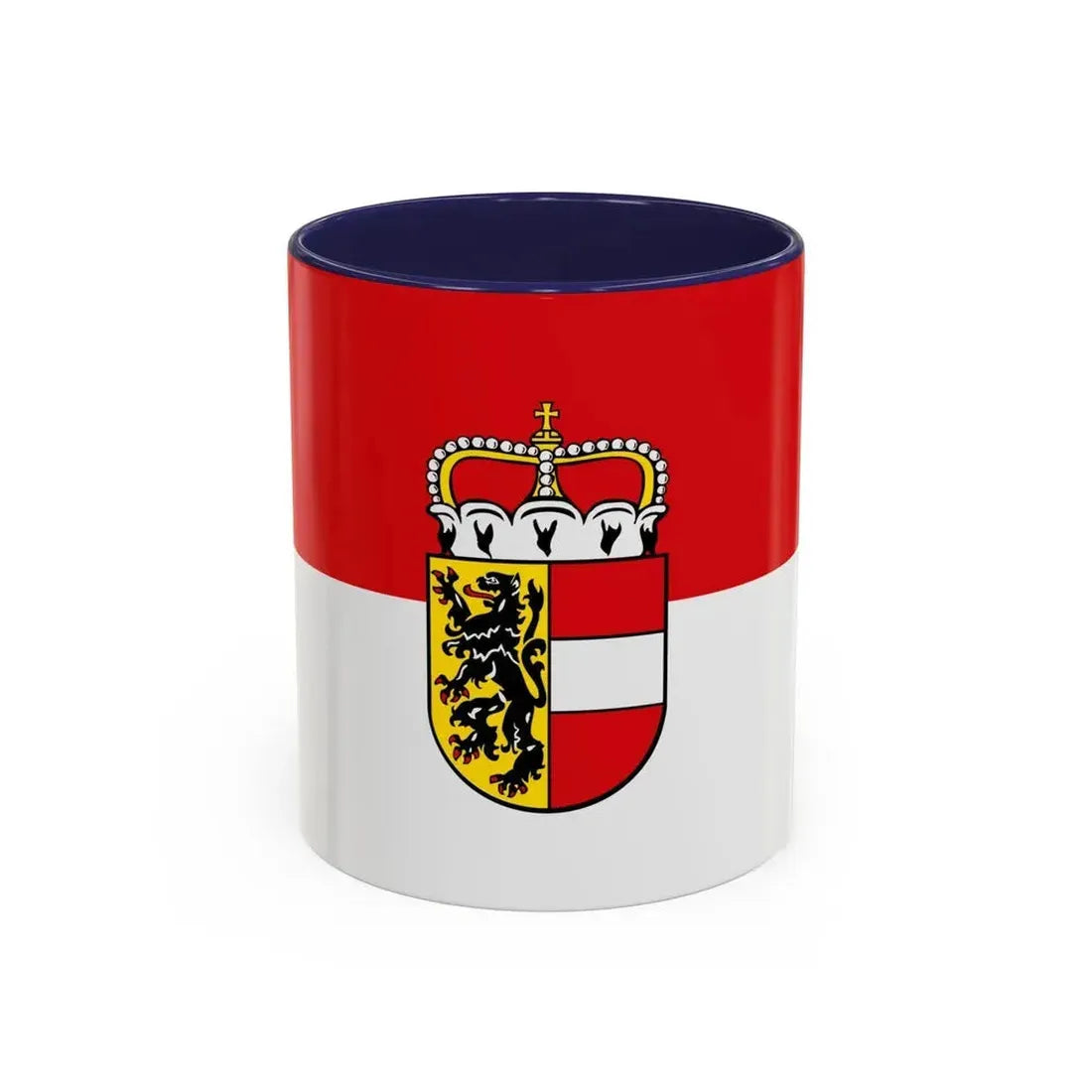 Flag of Salzburg Austria - Accent Coffee Mug 11oz Navy - Go Mug Yourself