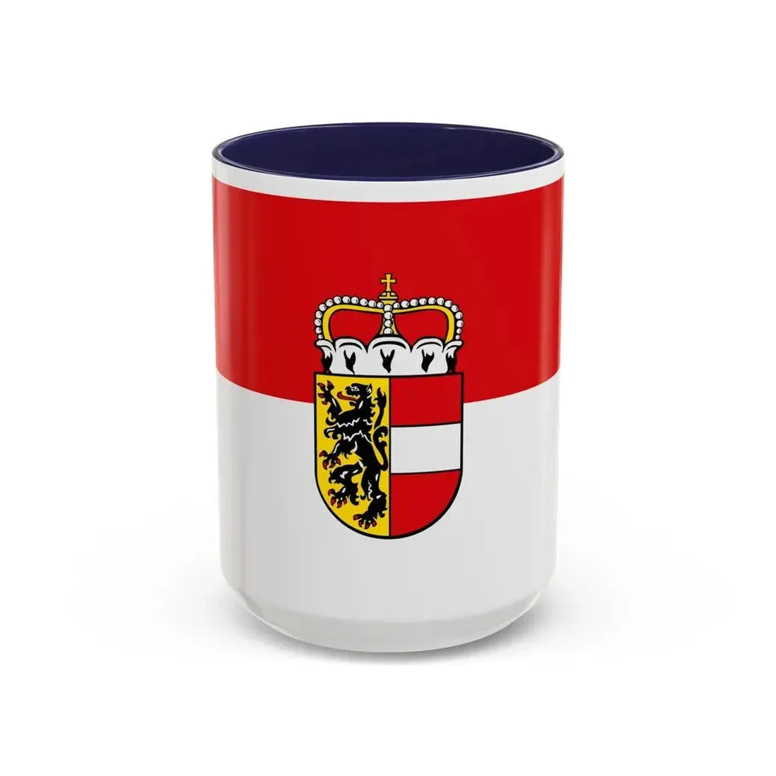 Flag of Salzburg Austria - Accent Coffee Mug 15oz Navy - Go Mug Yourself