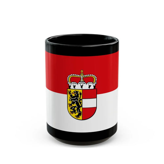 Flag of Salzburg Austria - Black Coffee Mug-15oz-Go Mug Yourself