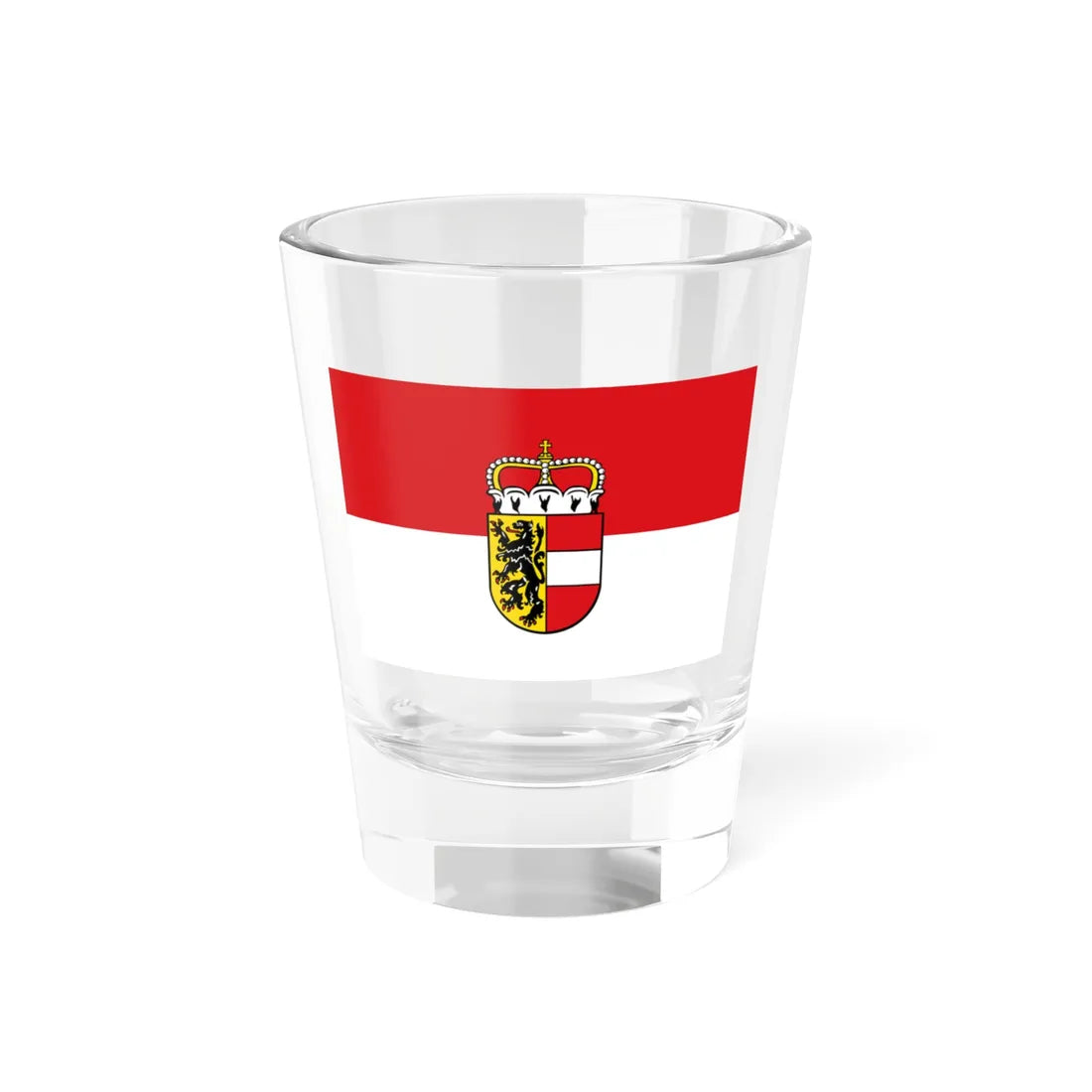 Flag of Salzburg state (Austria) Shot Glass 1.5oz 1.5oz - Go Mug Yourself