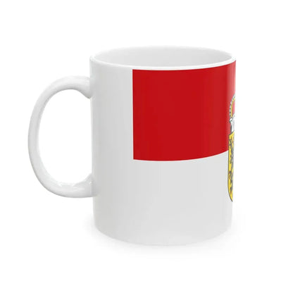 Flag of Salzburg state (Austria) White Coffee Mug - Go Mug Yourself