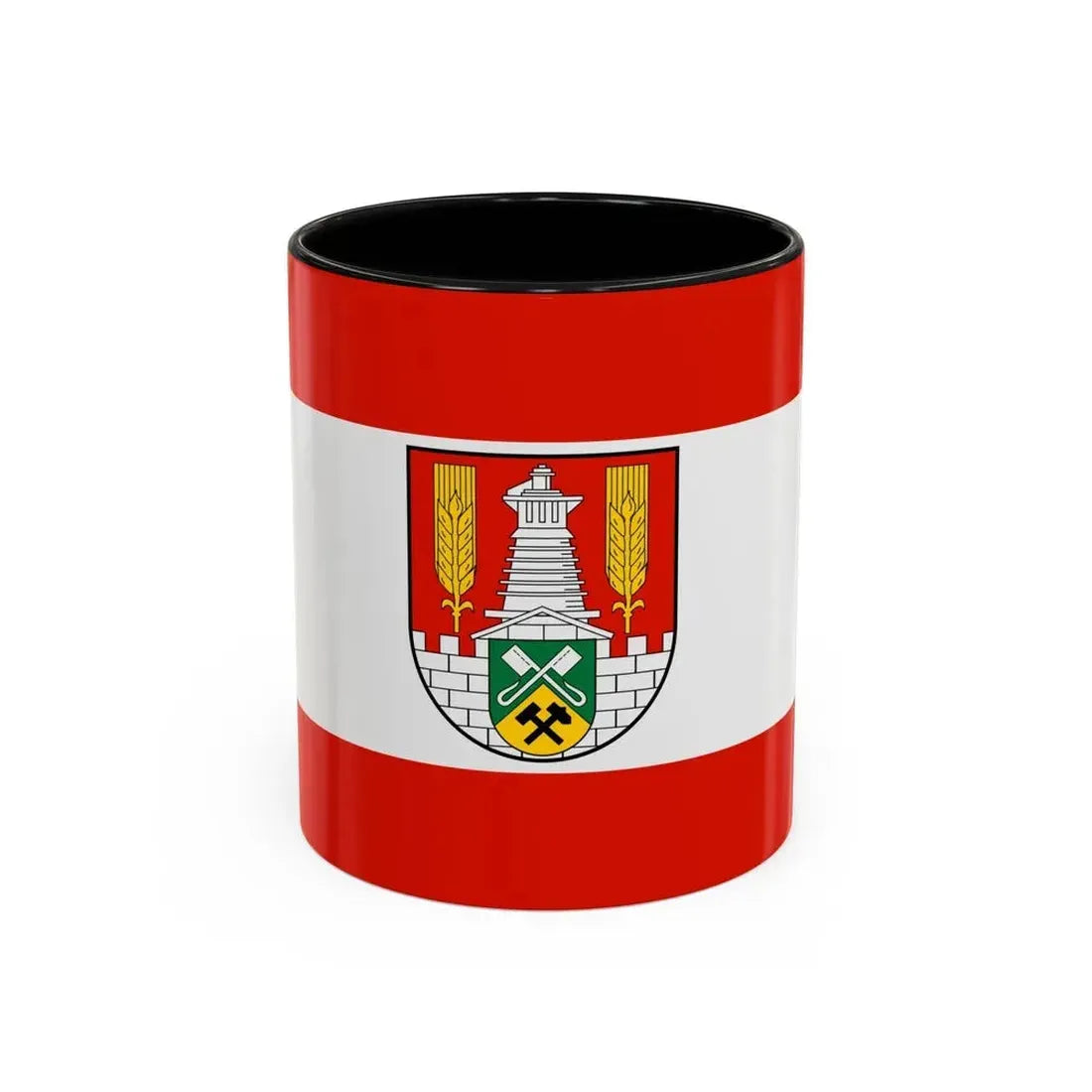 Flag of Salzgitter Germany - Accent Coffee Mug 11oz Black - Go Mug Yourself