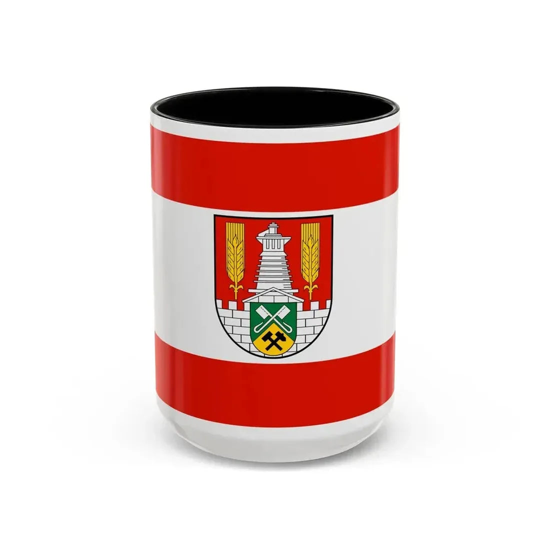 Flag of Salzgitter Germany - Accent Coffee Mug 15oz Black - Go Mug Yourself