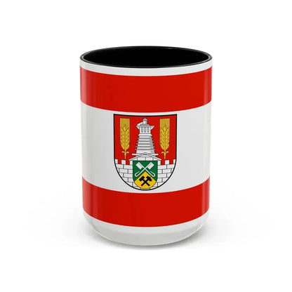 Flag of Salzgitter Germany - Accent Coffee Mug 15oz Black - Go Mug Yourself