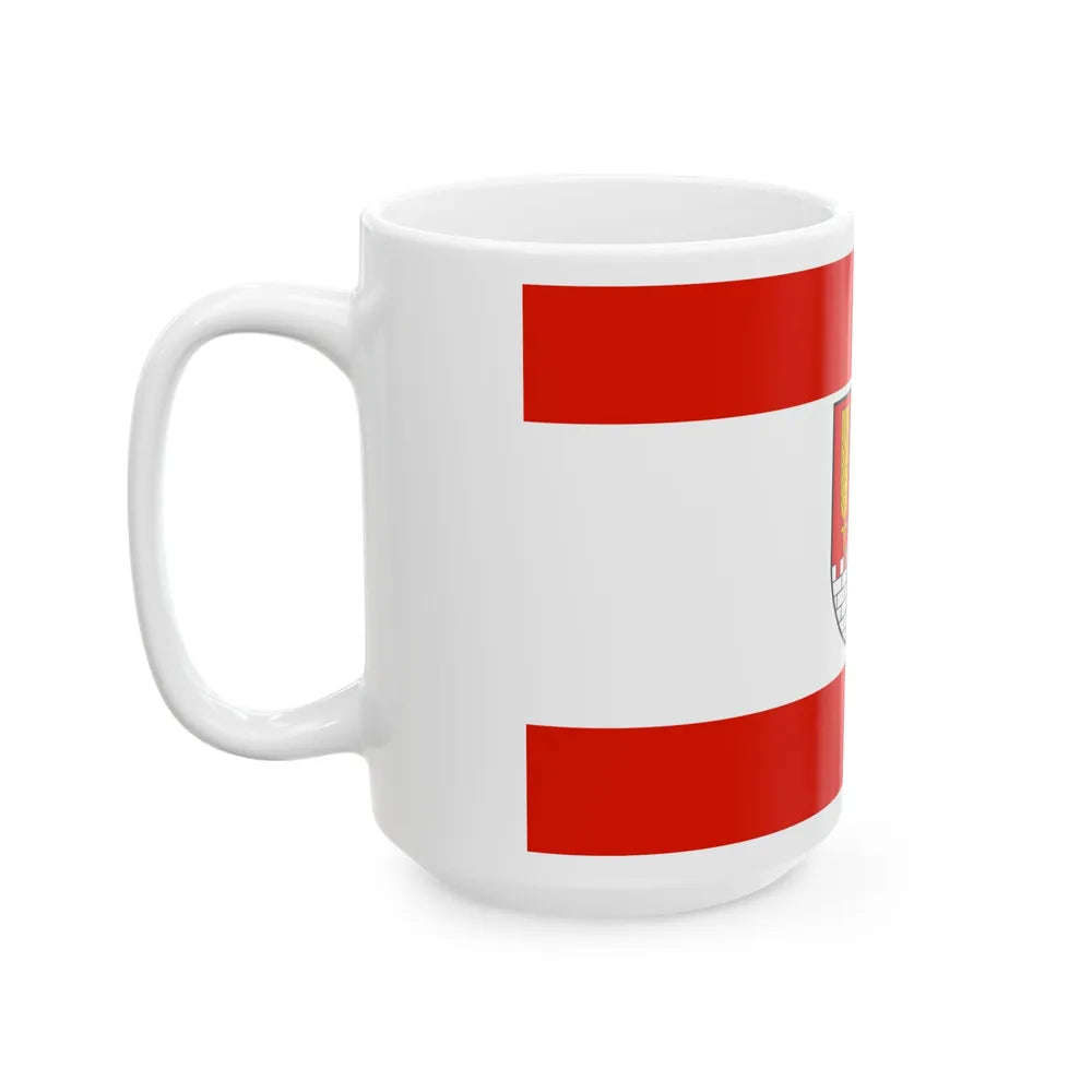 Flag of Salzgitter Germany - White Coffee Mug-Go Mug Yourself