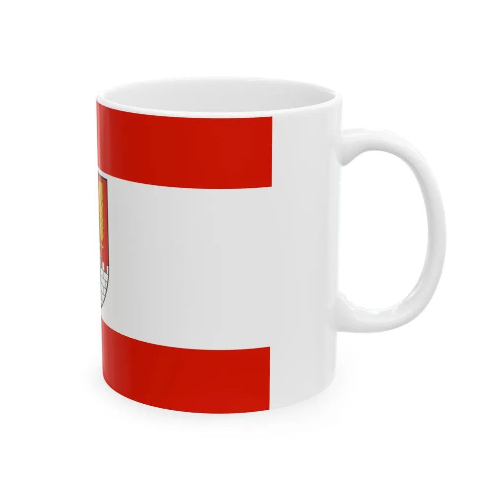 Flag of Salzgitter Germany - White Coffee Mug-Go Mug Yourself