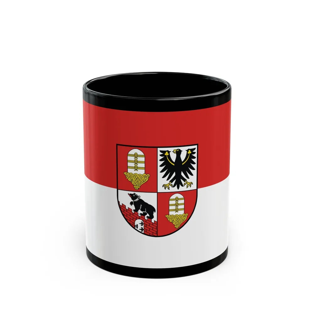 Flag of Salzlandkreis Germany - Black Coffee Mug-11oz-Go Mug Yourself