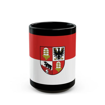 Flag of Salzlandkreis Germany - Black Coffee Mug-15oz-Go Mug Yourself