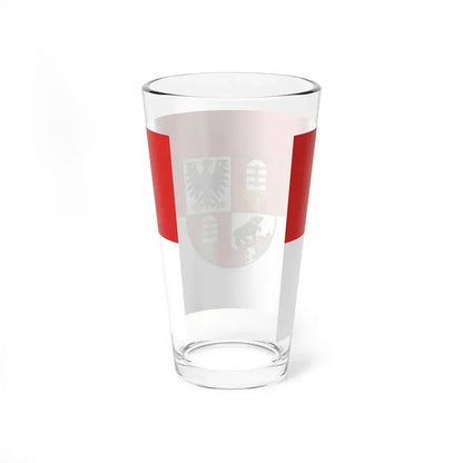 Flag of Salzlandkreis Germany - Pint Glass 16oz - Go Mug Yourself